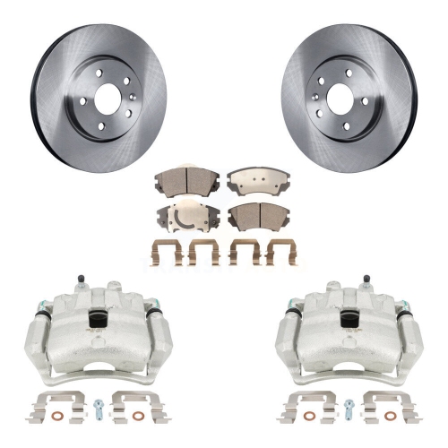 TRANSIT AUTO  Front Brake Caliper Rotor Ceramic Pad Kit for 2010-2015 Chevrolet Camaro Lt Ls With 3.6L Kc8-100395T