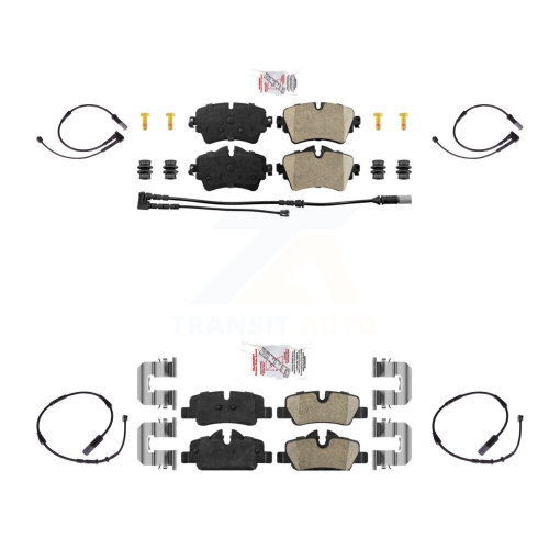 Front Rear Ceramic Disc Brake Pads And Extra Wear Sensors Kit For Mini Cooper KNW-100219