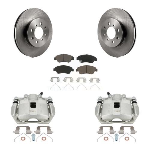 CMX  Front Disc Brake Caliper Rotors And Ceramic Pads Kit for Honda Fit Kc8-100252C
