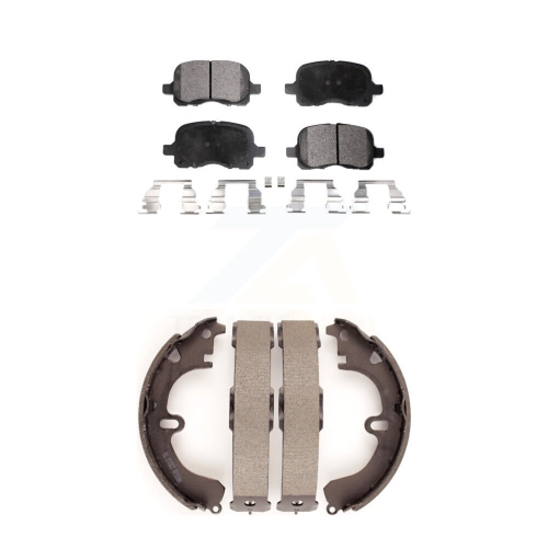 TRANSIT AUTO  Front Rear Ceramic Brake Pads And Drum Shoes Kit for Toyota Corolla Ktn-100141