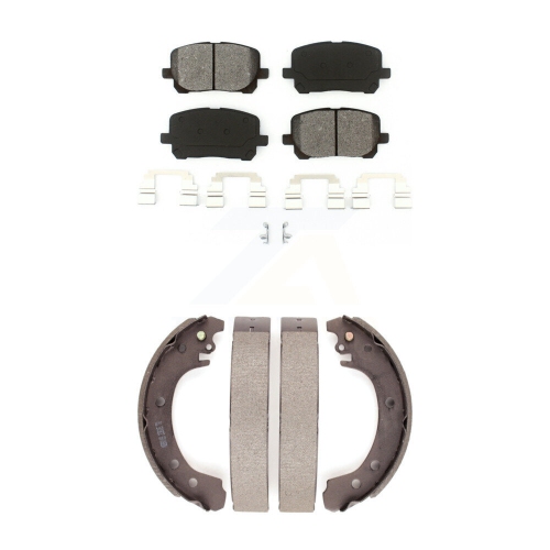 TRANSIT AUTO  Front Rear Semi-Metallic Brake Pads And Drum Shoes Kit for Toyota Corolla Ksn-100251