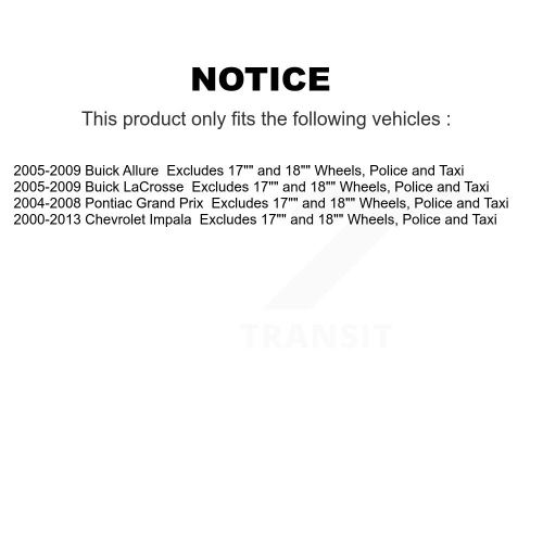 Rear Left Shock Assembly & TQ Link Kit For Chevrolet Impala Buick LaCrosse Pontiac Grand KSS-105319