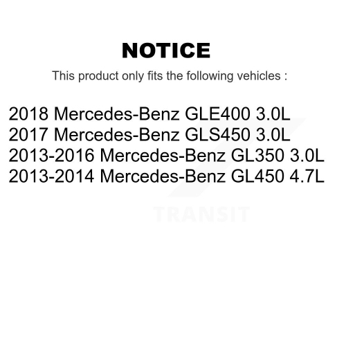 Front Rear Semi-Metallic Brake Pads Wear Sensor Kit For Mercedes-Benz GLE400 GL350 GLS450 KPW-100354