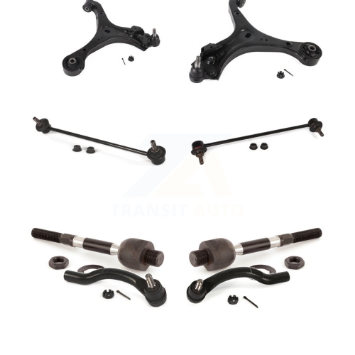 TOR  Front Control Arm And Ball Joint Tie Rod End Bar Link Kit (8PC) for Honda Civic Acura Ilx Ktr-104454