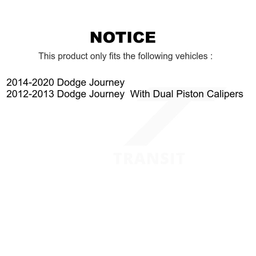 Front Left Disc Brake Caliper SLC-18B5402A For Dodge Journey