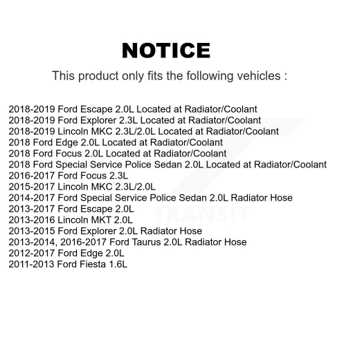 Engine Coolant Temperature Sensor SEN-2CTS0146 For Ford Escape Edge Explorer Focus Fiesta Lincoln