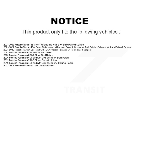 Front Rear Brake Pads Wear Sensor For Porsche Taycan Panamera Audi e-tron GT RS KSE-100424