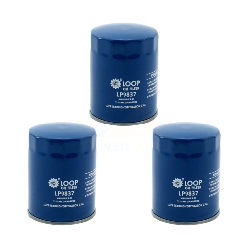 LOOP  Engine Oil Filter (3 Pack) for Chevrolet Impala Pontiac Malibu Buick Gmc Colorado Montana Klo-100027