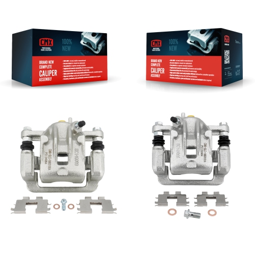 CMX  Rear Disc Brake Caliper Left Right Side (Driver Passenger) Kit for Hyundai Sonata Azera Kbc-100313