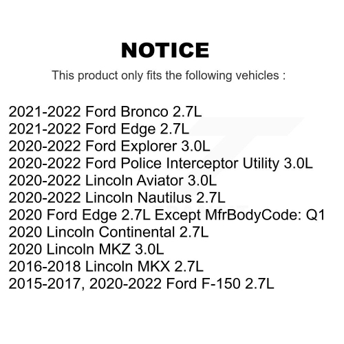 Engine Variable Valve Timing Solenoid SEN-2VTS0238 For Ford F-150 Explorer Edge Bronco Lincoln