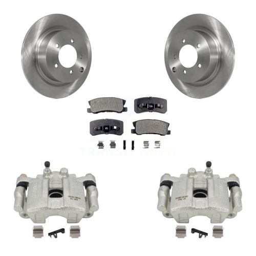 TRANSIT AUTO  Rear Brake Caliper Rotors Ceramic Pad Kit for Jeep Mitsubishi Patriot Lancer Compass Rvr Kc8-100013T