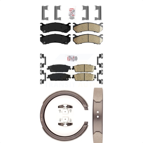 TRANSIT AUTO  Front Rear Ceramic Disc Brake Pads Kit for 2007 Chevrolet Silverado 1500 Rear Brakes Knn-100885