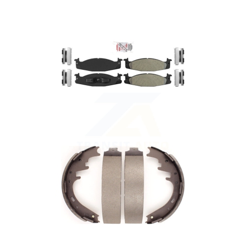 Front Rear Semi-Metallic Disc Brake Pads Kit For Ford E-150 Econoline Club Wagon KNN-100268