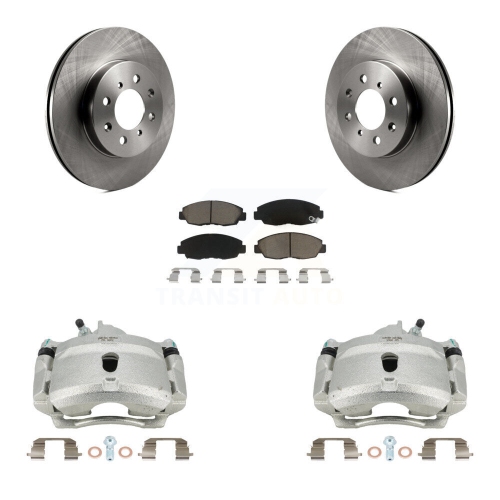 CMX  Front Disc Brake Caliper Rotors And Ceramic Pads Kit for Honda Civic Kc8-100120C
