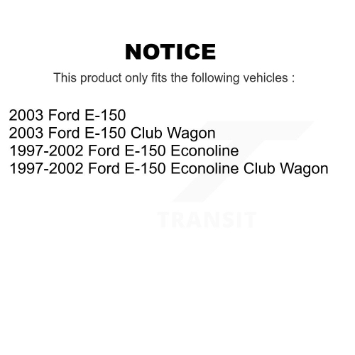 Front Rear Semi-Metallic Brake Pads And Drum Shoe Kit For Ford E-150 Econoline Club Wagon KSN-100143