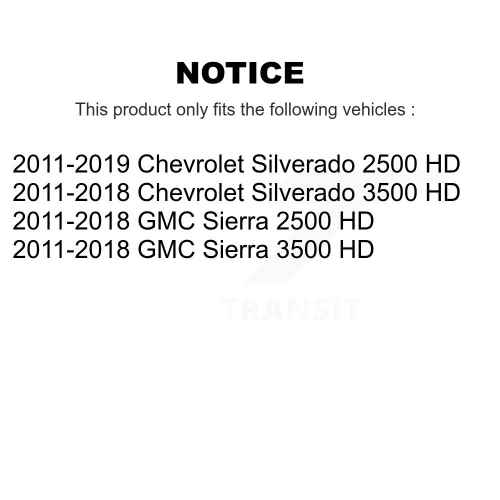 Front Shock Absorber & Link Kit For 2011-2019 GMC Chevrolet Sierra 2500 HD Silverado 3500 KSS-108260
