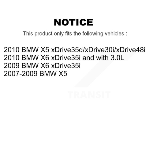 Front Ceramic Disc Brake Pads And Wear Sensor Pairs Kit For BMW X5 X6 KCW-100744