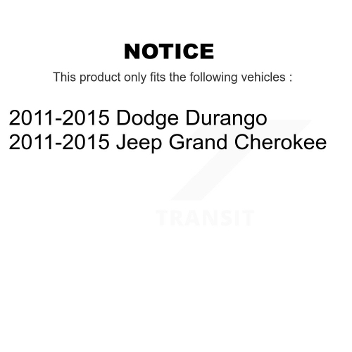 Bras de suspension supérieurs avant et joints à rotule inférieurs pour Jeep Grand Cherokee Dodge Durango KTR-104549