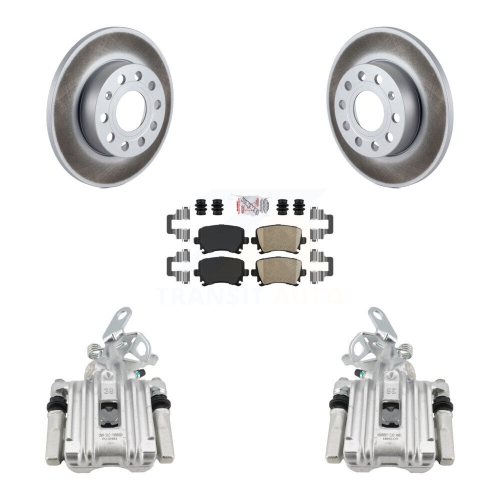 Jeu de plaquettes en céramique pour disque d'étrier de frein arrière pour Audi A3 avec 256&nbsp;mm Diamètre KCG-100736N