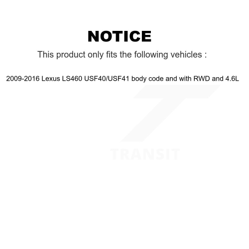 Front Brake Pads Wear Sensor For Lexus LS460 USF40 USF41 body code with RWD 4.6L KSE-100356