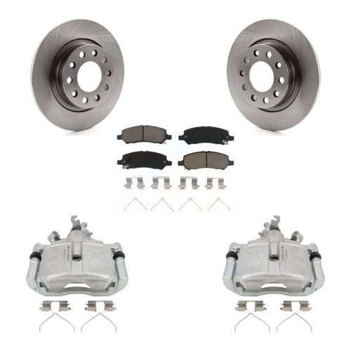 CMX  Rear Disc Brake Caliper Rotors And Ceramic Pads Kit for 2013-2016 Dodge Dart Kc8-100358C