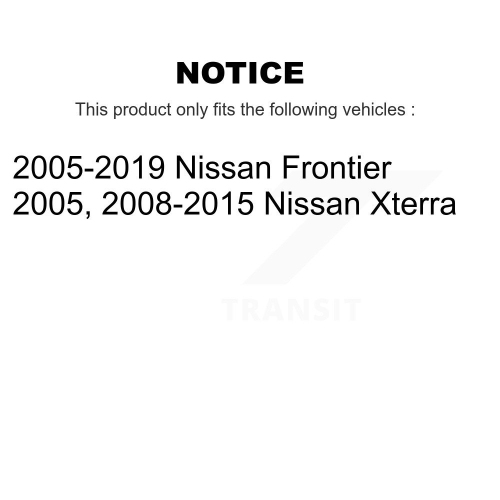 Front Rear Semi-Metallic Brake Pads And Parking Shoes Kit For Nissan Frontier Xterra KFN-100515