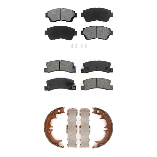 TRANSIT AUTO  Front Rear Semi-Metallic Brake Pads Parking Shoes Kit for Toyota Camry Lexus Es300 Celica Ksn-100763