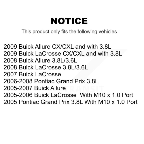 Disques de revêtement d'étrier de frein arrière avant et jeu de plaquettes en céramique pour LaCrosse Pontiac KCG-101475N de Buick
