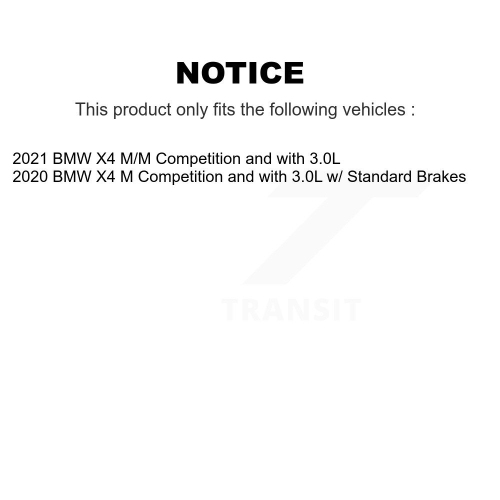 Rear Ceramic Disc Brake Pads And Wear Sensors Kit For BMW X4 KCW-100792