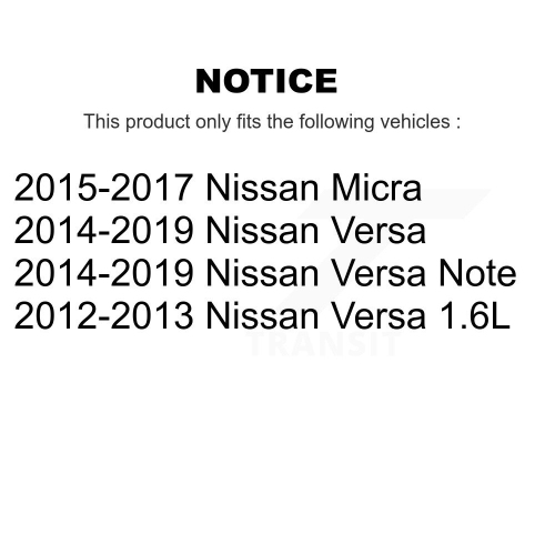 Front Rear Coated Disc Brake Rotor Ceramic Pad Drum Kit For Nissan Versa Note Micra KGC-102893