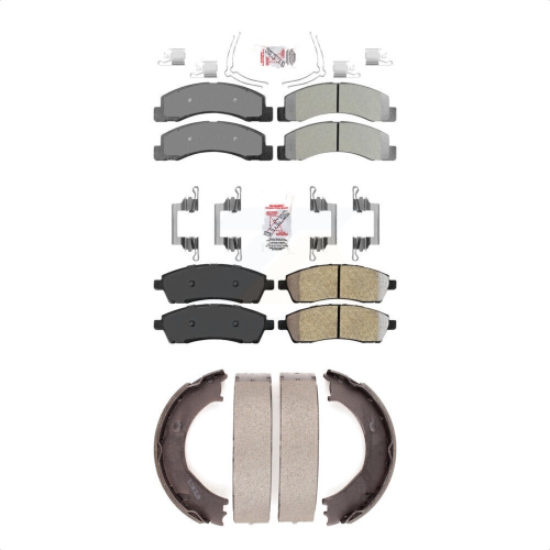 TRANSIT AUTO  Front Rear Semi-Metallic Disc Brake Pads Kit for Ford F-350 Super Duty F-250 Excursion Knn-100570