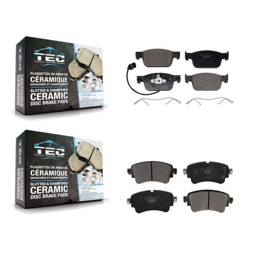 TEC  Front Rear Ceramic Brake Pads Kit for Audi A4 Quattro Ktc-100782