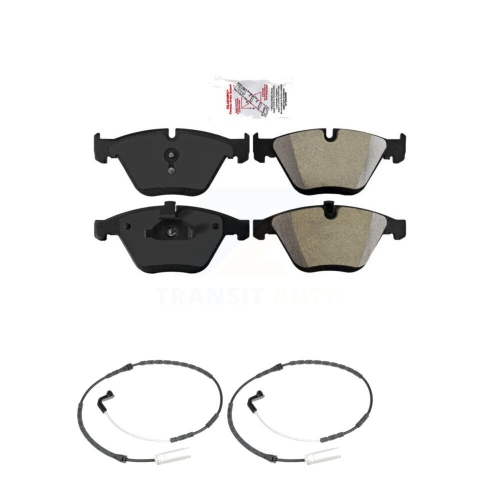 AMERIBRAKES  Front Ceramic Disc Brake Pads And Wear Sensors Kit for 2009-2010 Bmw 328I Xdrive 3.0L Knw-100720