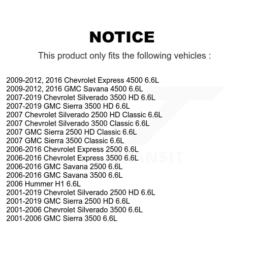 Engine Oil Filter For GMC Chevrolet Sierra 2500 HD Silverado 3500 Express Savana KLO-100006