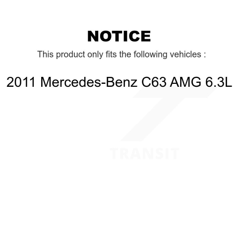 Plaquettes de frein arrière en céramique et capteurs d'usure pour Mercedes-Benz C63 AMG 6,3 L KNW-100912 2011