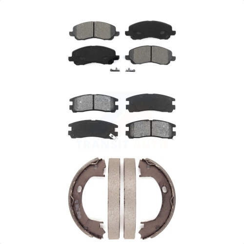 Ensemble de patins de frein de stationnement avant semi-métalliques pour Eclipse Dodge Stratus KSN-100735 de Mitsubishi