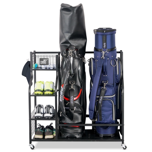 Zachvo Golf Storage Garage Organizer, Golf Bag Organizer, Golf Rack, Golf Equipment Storage, Golf Organizer for Garage