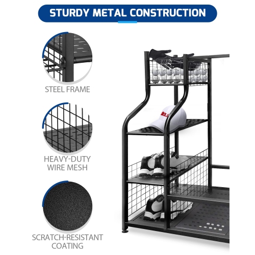 Zachvo Golf Storage Garage Organizer, Golf Bag Organizer, Golf Rack, Golf Equipment Storage, Golf Organizer for Garage