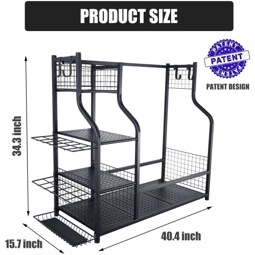 Zachvo Golf Storage Garage Organizer, Golf Bag Organizer, Golf Rack, Golf Equipment Storage, Golf Organizer for Garage