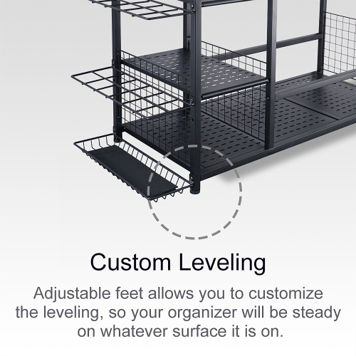 Zachvo Golf Storage Organizer Garage Rack for Golf Bags and Equipment