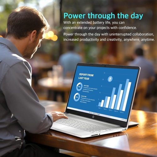 HP 15.6'' FHD Business Laptop, Intel Core i5-1135G7, 1TB PCIe SSD, 32GB RAM, Full-Size Keyboard, HD Webcam, Silver, Win 11, 32GB USB Card by HP - Open Box condition - Image 7