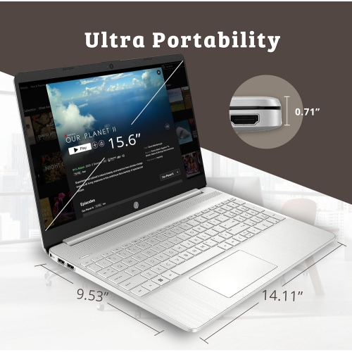 HP 15.6'' FHD Business Laptop, Intel Core i5-1135G7, 1TB PCIe SSD, 16GB RAM, Full-Size Keyboard, HD Webcam, Silver, Win 11, 32GB USB Card by HP - Open Box condition - Image 8