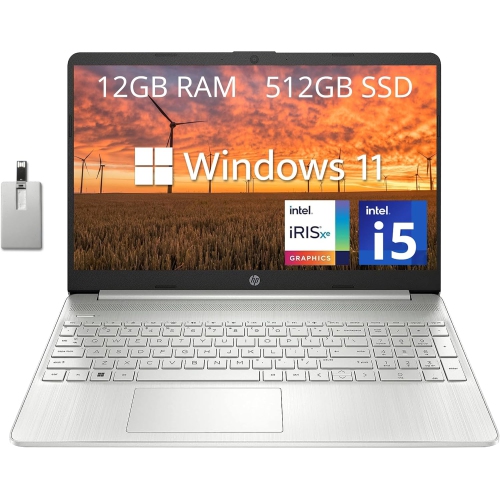 HP  Refurbished Excellent - 15.6" Fhd Business Laptop, Intel Core I5-1135G7, 512GB PCie SSD, 12GB Ram, Full-Size Keyboard, HD Webcam, Silver, Win 11