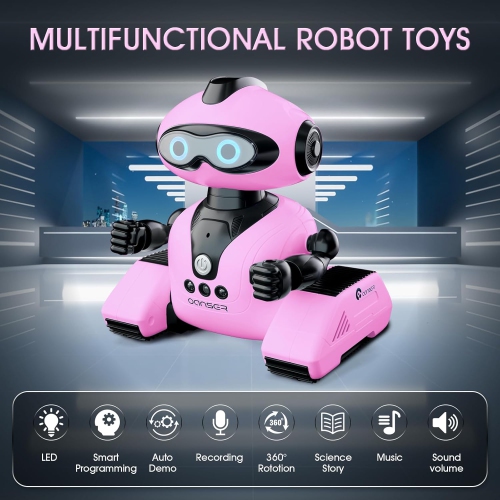 MR. SPARKLE  Rc Robot Toys for Kids 3-12 Years, 2.4Ghz Remote Control Robot \w Music And Led Eyes, Perfect Christmas Or Birthday Gift for Boys And