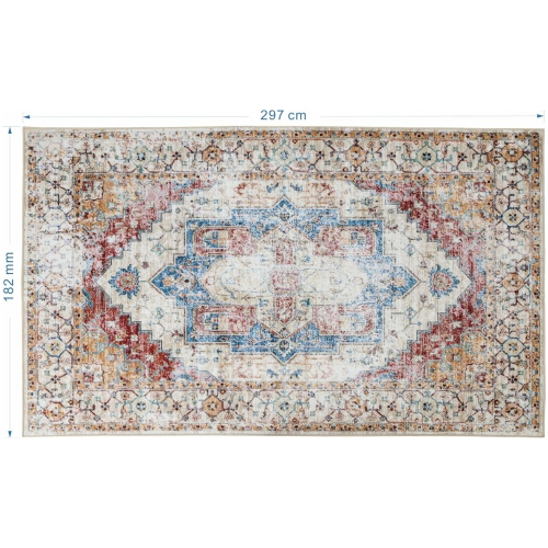 Mordern Area Rug, Non-Slip Washable Low Pile Soft Lightweight Thin Carpet Rugs for Bedroom Living Room Kitchen Indoor Home Décor - 6 x 9 Feet, Orange