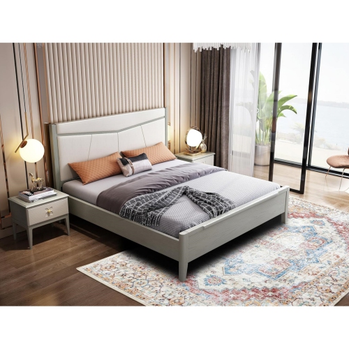 Mordern Area Rug, Non-Slip Washable Low Pile Soft Lightweight Thin Carpet Rugs for Bedroom Living Room Kitchen Indoor Home Décor - 6 x 9 Feet, Orange