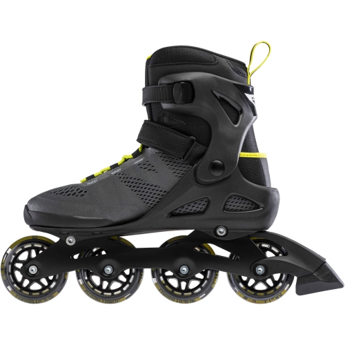 Rollerblade Macroblade 80 Men's Adult Fitness Inline Skate, Black and Lime, Performance Inline Skates, 11