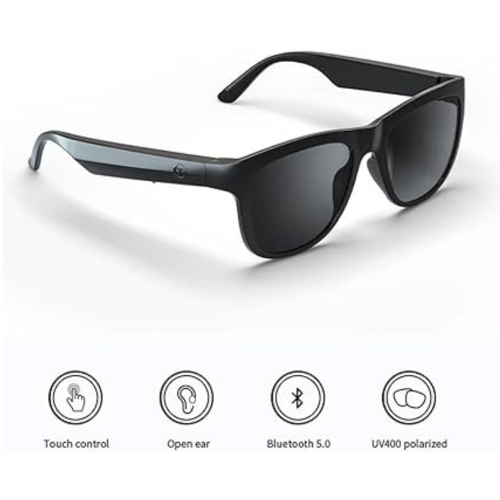 GS01 Smart Bluetooth Sunglasses, Audio Sunglasses With Speaker, UV400 Polarized lens, Open Ear Music, Touch Control