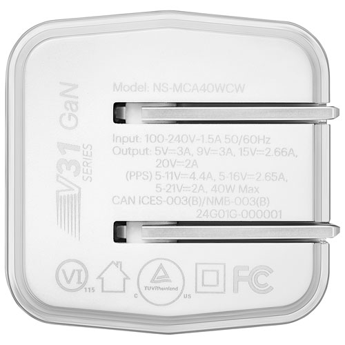 Insignia 40W USB-C Compact Wall Charger - Only at Best Buy
