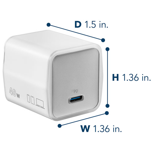 Insignia 40W USB-C Compact Wall Charger - Only at Best Buy